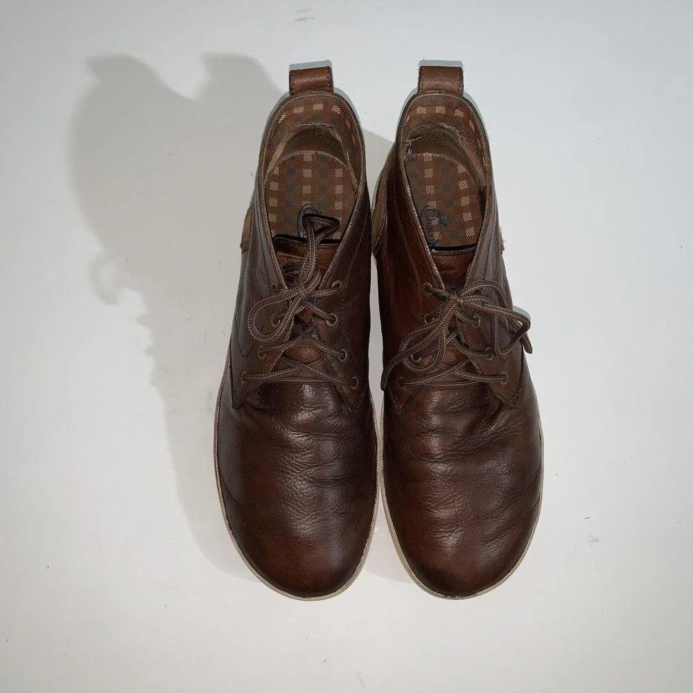 Chaco Boots Mens Size 13 Brown Leather Chukka Ankle Casual Lace Up JCH106689